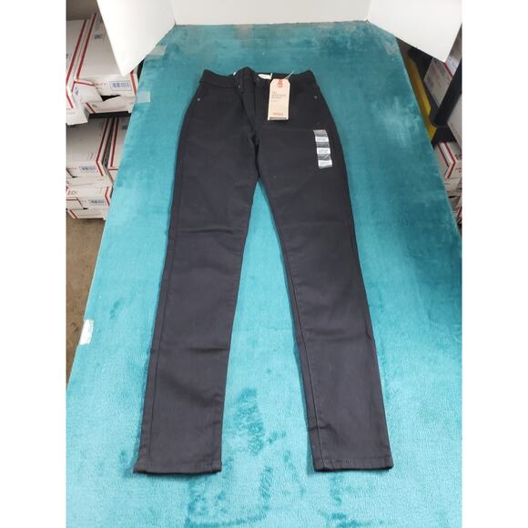 Levis 721 Jeans Size 4 Womens Black Pants Stretch Denim High Rise Skinny NWT - Picture 2 of 16